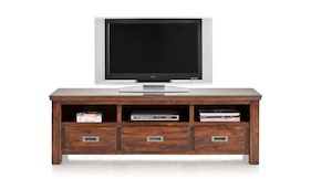 Cape Cod, Tv-sideboard 3-laden + 3-nischen - 160 Cm