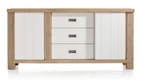 Istrana, Sideboard 1-tuer + 1-schiebetuer + 3-laden - 180 Cm