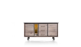Eivissa, Sideboard 2-tueren + 3-laden + 2-nischen - 180 Cm (+ Led)