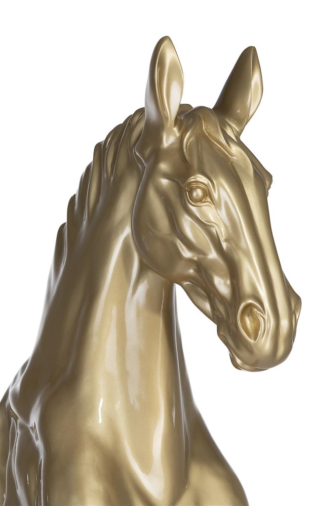 Horse Standing Beeld H180cm - Goud