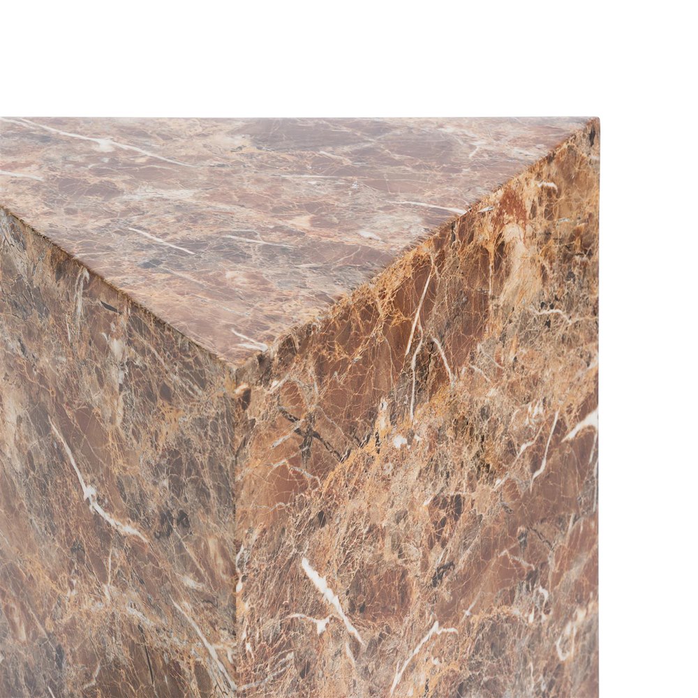 Marble Look Pilaar H65cm - Oranje