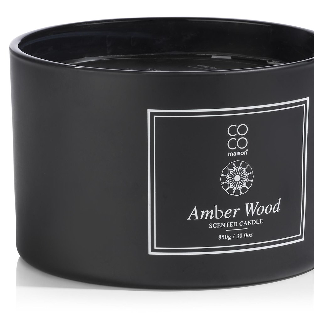 Amber Wood Geurkaars XL H10cm