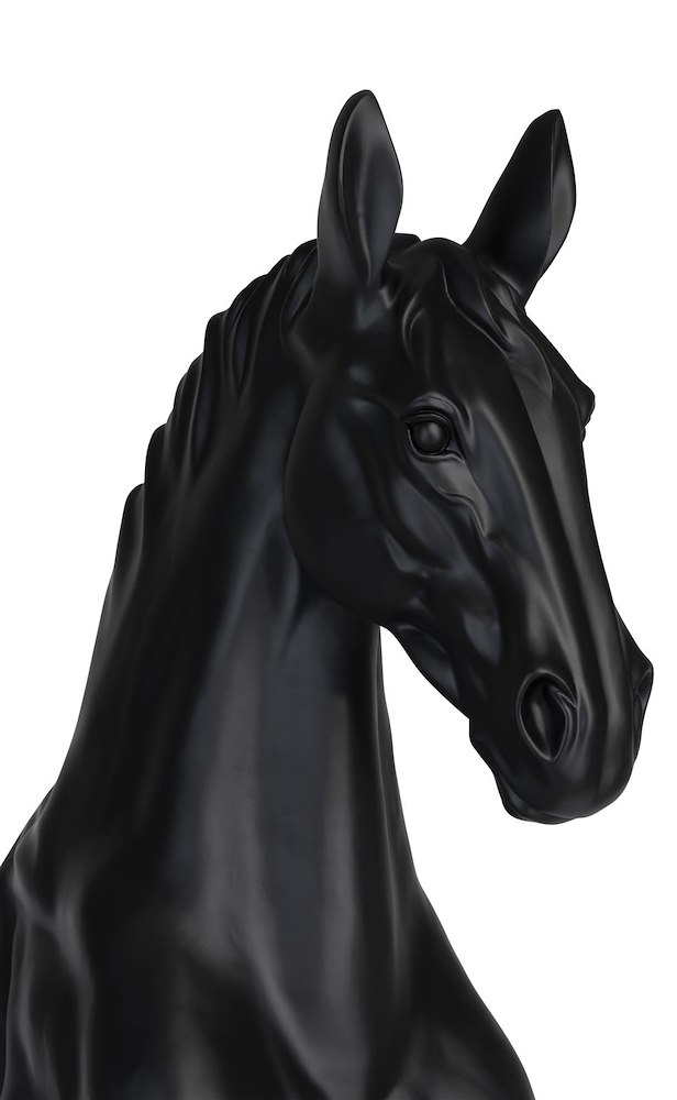 Horse Standing Beeld H180cm - Zwart