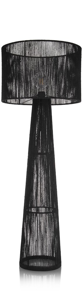 Tali Vloerlamp 1*E27 H120cm - Zwart