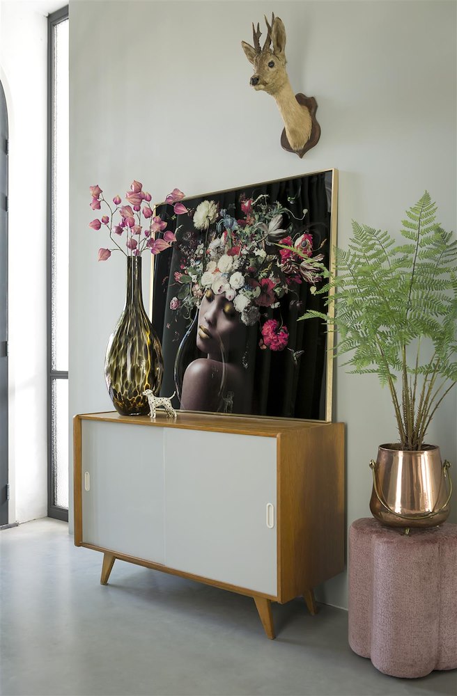 Floral Schilderij 100X100cm