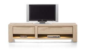 Buckley, Tv-dressoir 1-lade + 2 Niches + 1-klep 180 Cm (+ Led)