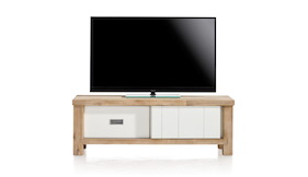 Istrana, Tv-dressoir 1-schuifdeur + 1-lade - 130 Cm