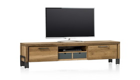 Modrava, Tv-dressoir 1-klep + 1-lade + 1-mand + 1-niche - 180 Cm