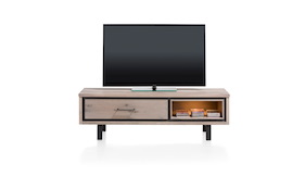 Eivissa, Tv-dressoir 1-klep + 1-niche - 150 Cm (+ Led Spot)