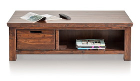 Cape Cod, Table Basse 130x75 Cm + 2-corbeilles + 2-niches