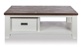 Velasco, Table Basse 120 X 65 Cm + 1-tiroir T&t + 1-niche