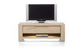Buckley, Dressoir Tv 1-tiroir + 1-niche 120 Cm (+ Led)