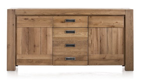 Santorini, Buffet 2-portes + 3-tiroirs - 185 Cm