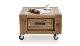 Santorini, Bout De Canape 60 X 60 Cm + 1-tiroir T&t