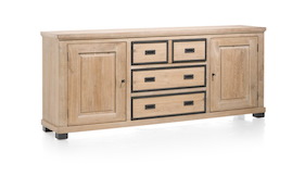 Atelier, Buffet 2-portes + 3-tiroirs - 220 Cm