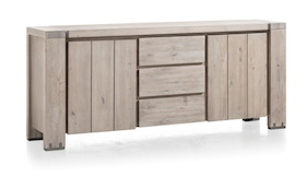 Avola, Buffet 2-portes + 3-tiroirs - 190 Cm