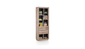 Ermont, Bibliotheque 2-tiroirs + 7-niches - 70 Cm
