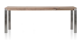 Ermondo, Table Haute A Rallonge 200 (+ 50) X 100 Cm (hauteur: 92 Cm)