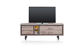 Eivissa, Lowboard 1-porte + 2-tiroirs + 2-niches (+ Led)