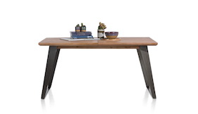 Box, Table A Rallonge 190 (+ 60) X 100 Cm - Pied Carre