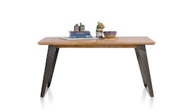 Box, Table A Rallonge 160 (+ 50) X 100 Cm - Pied Carre