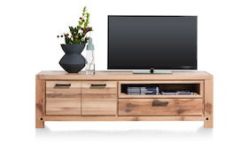 Maitre, Lowboard 2-portes + 1-tiroir + 1-niche - 200 Cm  (+ Led-spot)